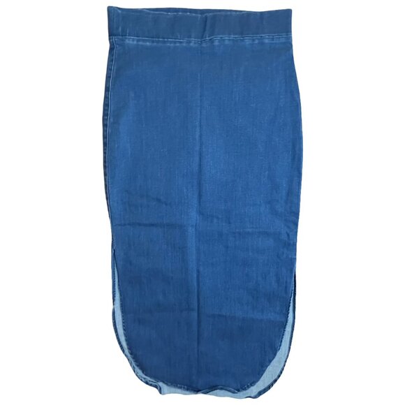 Frank and Eileen Double Slit Denim Skirt - Picture 1 of 7
